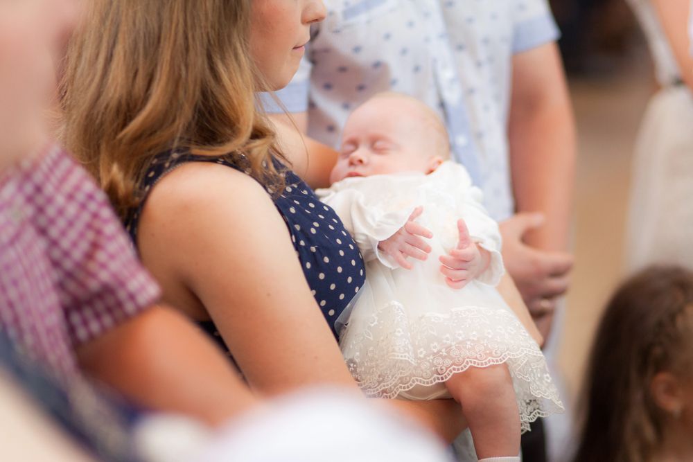 mum with baby for naming ceremony